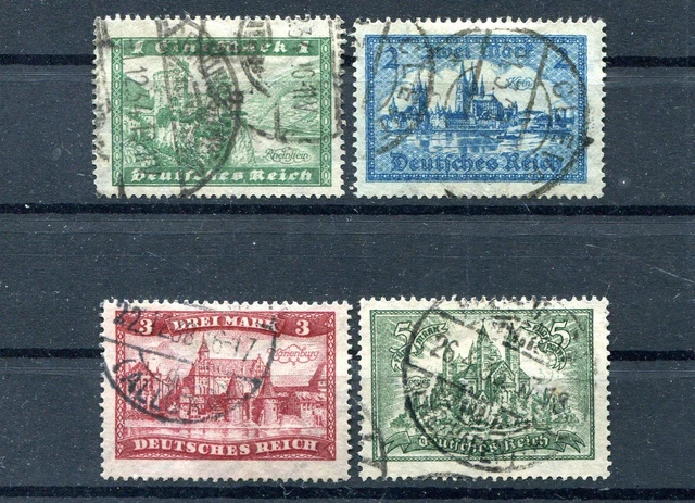 Deutsches Reich Nr. 364 - 367 gest. Bauwerke