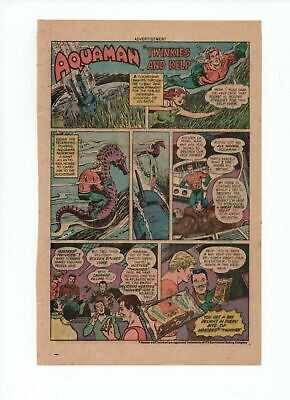 1970s Hostess Twinkies Print Ad DC Comics Aquaman Twinkies And Kelp