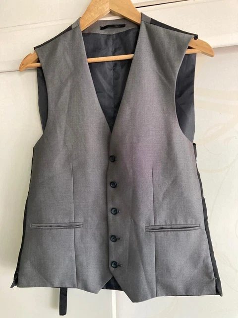 Next Grey Regular Length Waistcoat  36" Chest