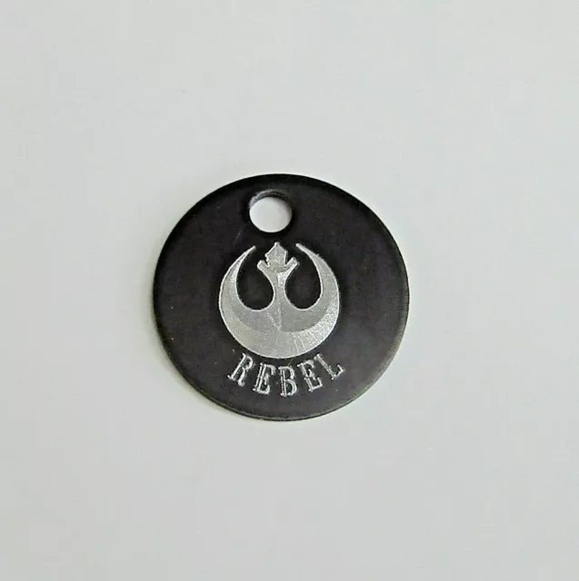 Star Wars Style Rebel Alliance Dog Cat Personalised Tag Choice Of Size & Colour