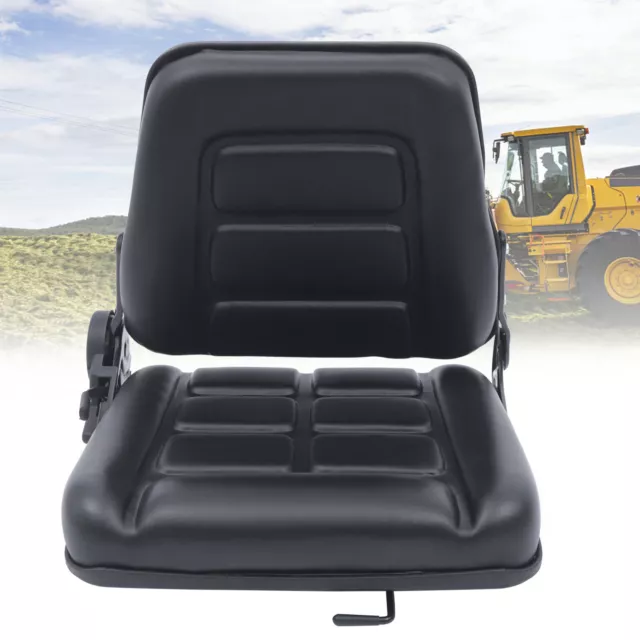 Universal Forklift Suspension Seat Fits Clark Cat Hyster Yale Toyota Black