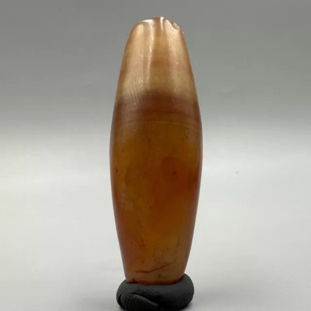 Very Old Ancient Indo Tibetan Himalayan Agate Bead With Honey Type Patina