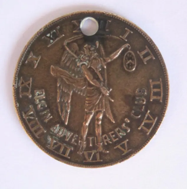 Elgin Adventurers Club Medal Charter Member Named Bronze 1898-1930 Father Time