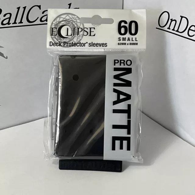 Ultra Pro Pro Eclipse Matte Small Deck Protectors Black 60 Small Sleeves 62mmX89
