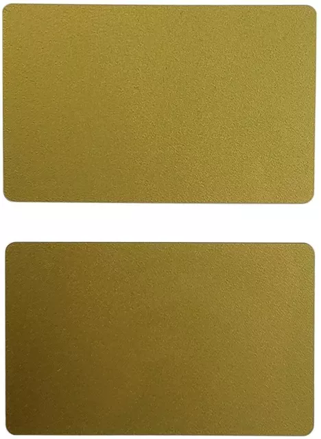 100 Golden Premium Graphic Quality Gold PVC Cards CR80 30 Mil Standard Credit