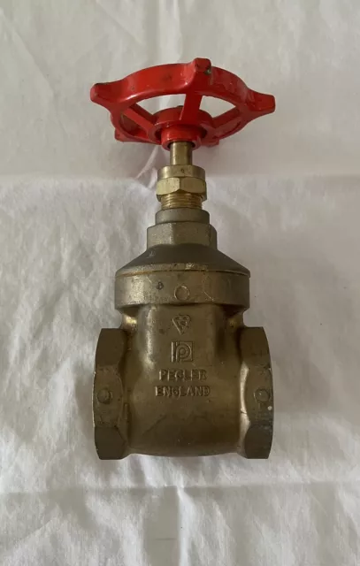 Pegler 1-1/2" Valvola cancello ottone 125 LIBS S 250 LB CIM 1-1/2