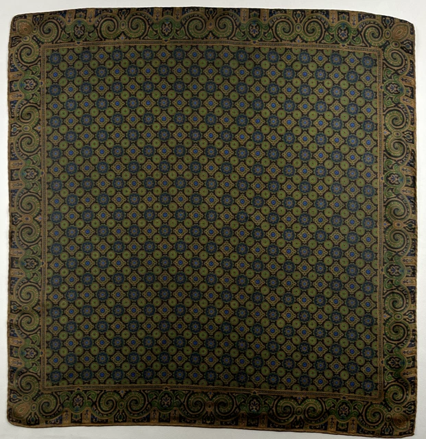 Foulard En Soie Vintage Peter Hahn - 90x90cm, Couleur Bordeaux, Occasion