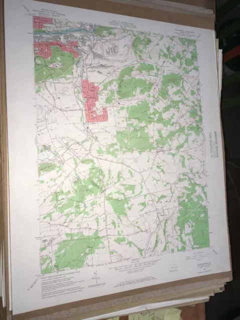 Hellertown PA Northampton County USGS Topographical Geological Quadrangle Map