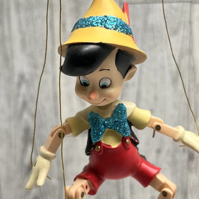 DISNEY STORE 2007 Sketchbook Pinocchio Articulated Puppet Ornament ...