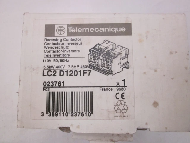 Relais Inverseur Telemecanique LC2 D09 - 110VAC - Occasion Fonctionnel