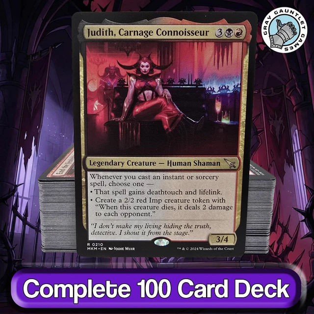 Mtg Cat Deck In Player-Built Magic: The Gathering Decks - Judith, Carnage Connoisseur 100-Card Custom EDH Deck MTG Commander Deck Mtg Cat Deck In Player-Built Magic: The Gathering Decks - Judith, Carnage Connoisseur 100-Card Custom EDH Deck MTG Commander Deck