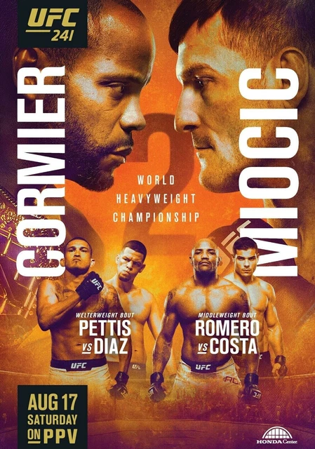 Cormier Vs Miocic Poster Locandina 45X32Cm || Arti Marziali Mma Ufc