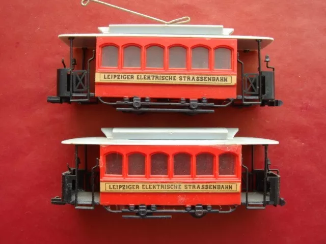 LEIPZIGER STRASSENBAHN  Modelleisenbahn Spur H0  ANTIK MODEL 1900 Made in GDR