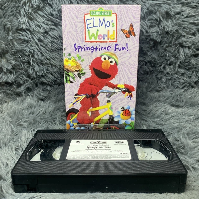 ELMOS WORLD SPRINGTIME Fun VHS 2002 Sesame Street Classic Cartoon Movie ...