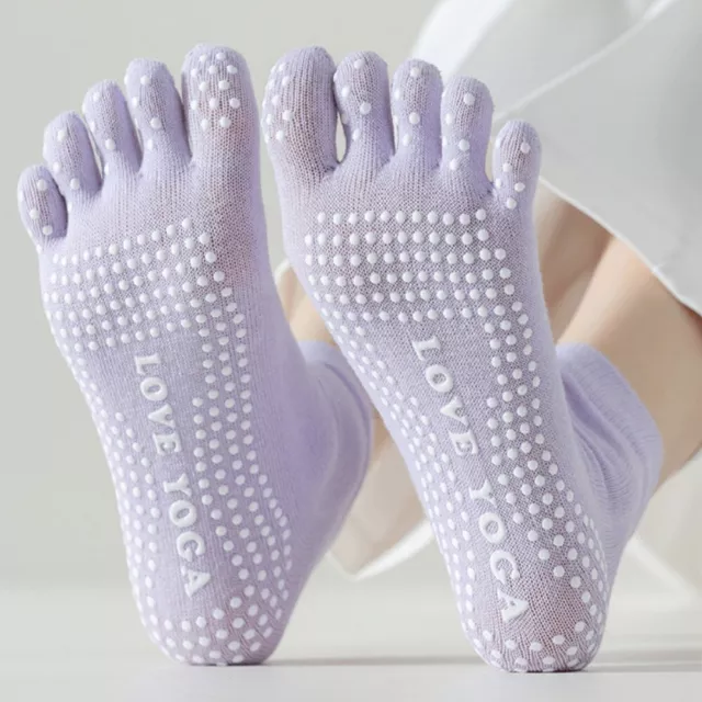 Korean Style Socks Middle Tube Hosiery Women Five Finger Socks Yoga Socks