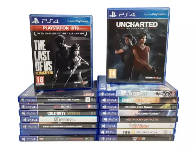 Sony's PlayStation 4 Games Bundle Gaming Untested Tomb Raider , Uncharted & More