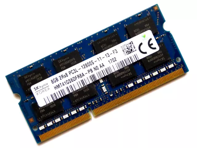 Laptop Ram-Hynix | 8Gb | Ddr3 | Pc3L-12800S | 2Rx8 | 1600M | Nicht Ecc | Getestet