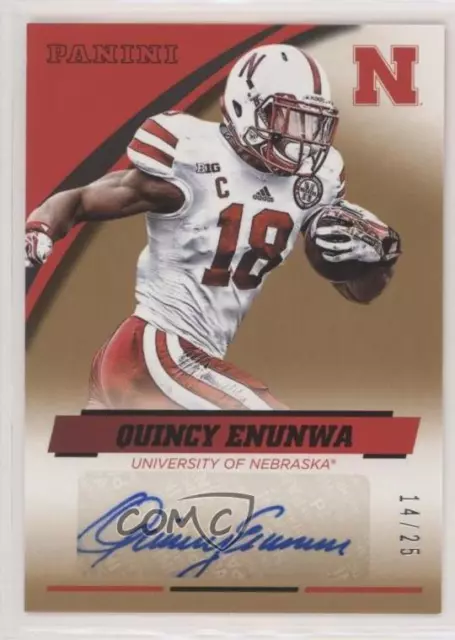 2015 Panini Nebraska Cornhuskers Signatures Gold /25 Quincy Enunwa #QE-NEB Auto