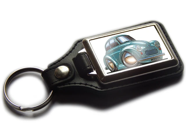 MORRIS MINOR CLASSIC Car Koolart Leather and Chrome Keyring 7.49 PicClick UK