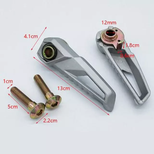 Motorcycle Universal Scooter Moped Foot Pegs Left Right Footrest Rear Reat Pedal 2