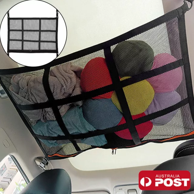 Pouch For Camper Van Caravan Zippered Car Roof Storage Net Mesh Storage Bags