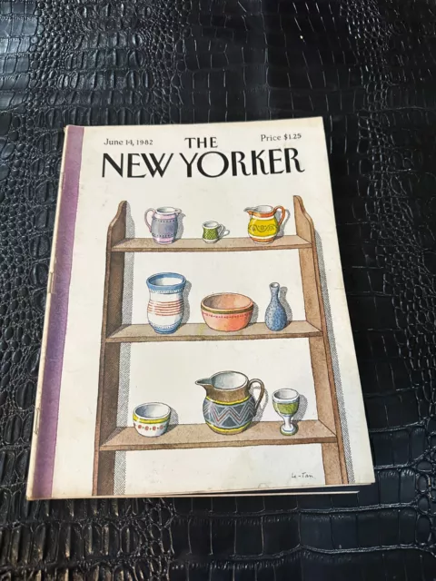 JUNE 14 1982 vintage NEW YORKER magazine - POTTERY