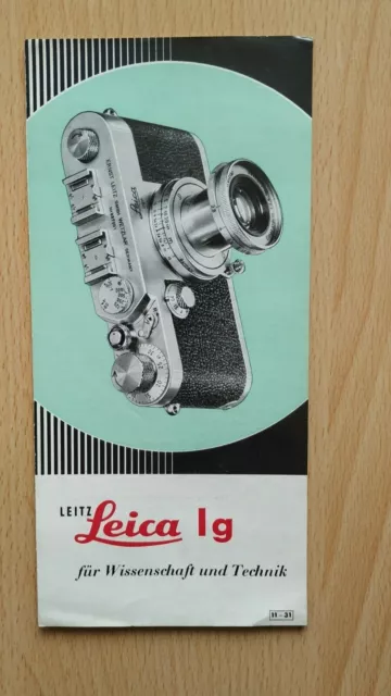 Prospekt  Leitz Leica Ig   Ernst Leitz GmbH Wetzlar