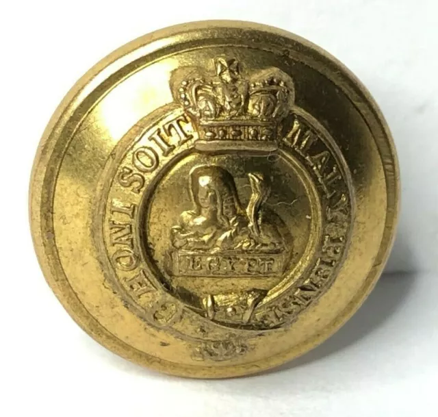 Victorian Manchester regiment 18 mm Gilt button . 3