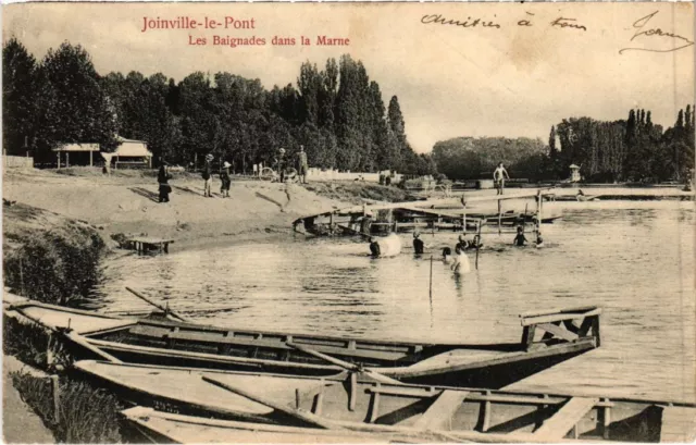 CPA AK Joinville le Pont Les Baignades dans la Marne FRANCE (1283426)