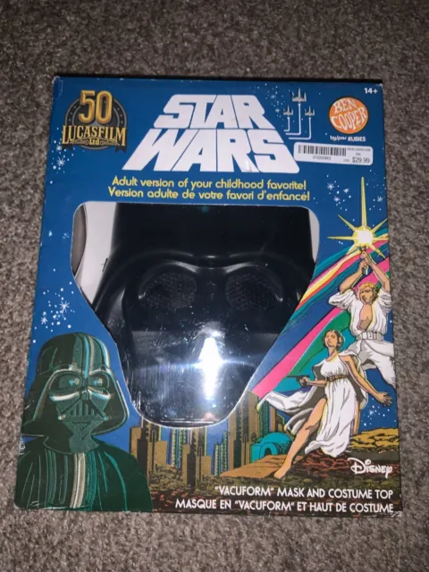 Star Wars Ben Cooper Darth Vader Vacuform Mask, One Size