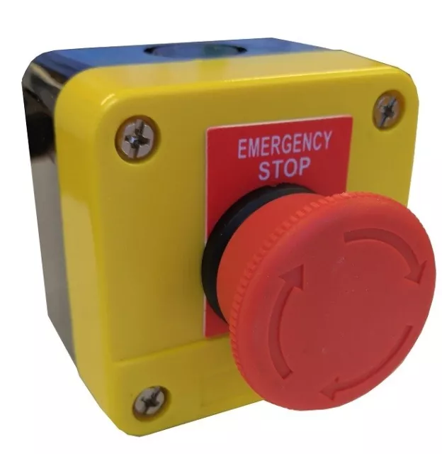 Emergency Stop Station-Twist Release With 1 N/C Contact Ip65