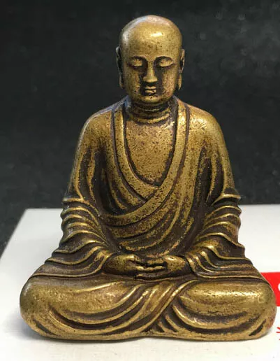 Buddhism Vintage Bronze Sakyamuni Buddha Godness Kwan-yin Statue