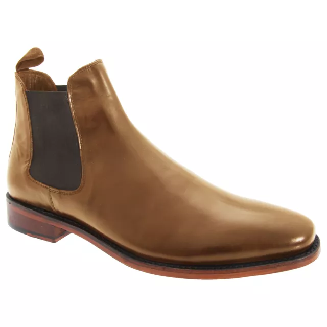 Kensington Classics  Botas Chelsea de Cuero Elástico para Hombre (DF755)