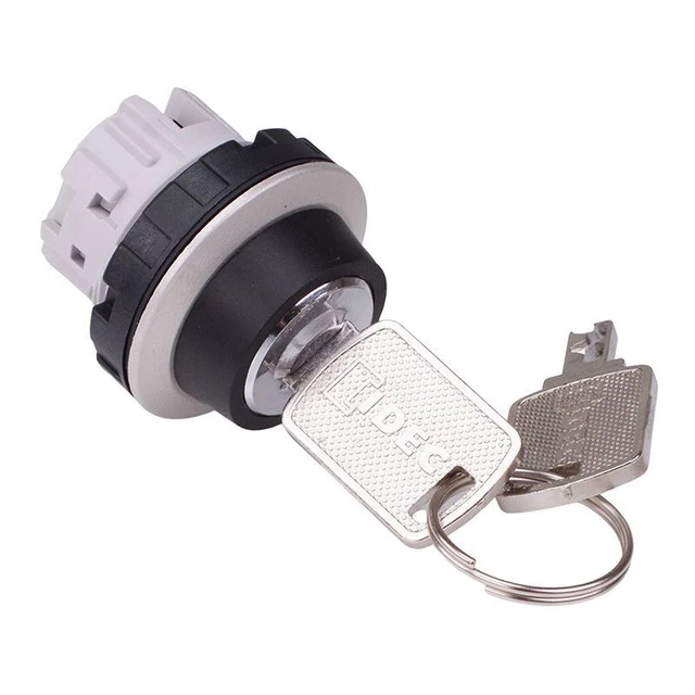 IDEC 3 Position Maintained Key Switch Head Metalic Bezel CW4K-3A