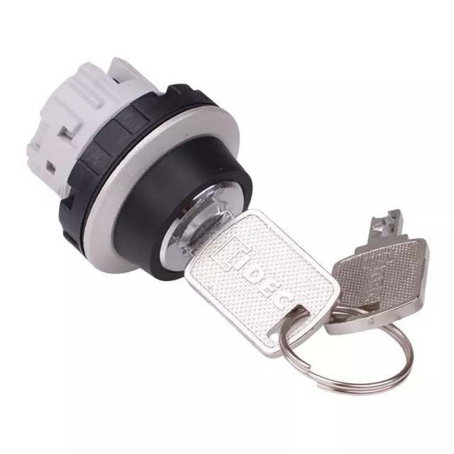 IDEC 3 Positions Gepflegt Schlüssel Schalter Kopf Metallisch Einfassung CW4K-3A