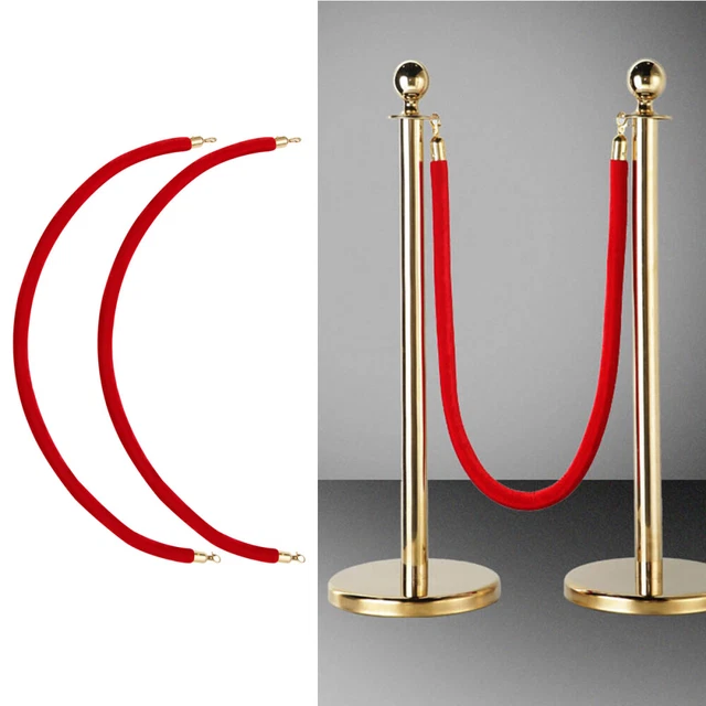 2 Pcs Rope Crowd Control Rope Assembly Queue Rope