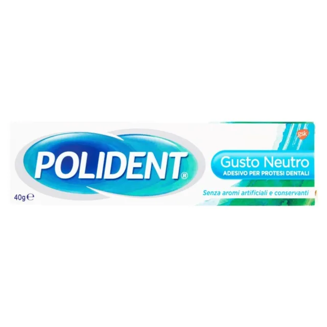 Polident Crema Adesiva X Dentiere 40 Grammi Gusto Neutro