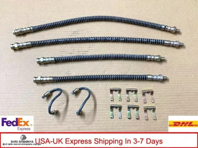 A1460-K Brake Hose Kit BIG Fits Willys MB GPW CJ2A CJ3A CJ3B M38 M38A1 jeep