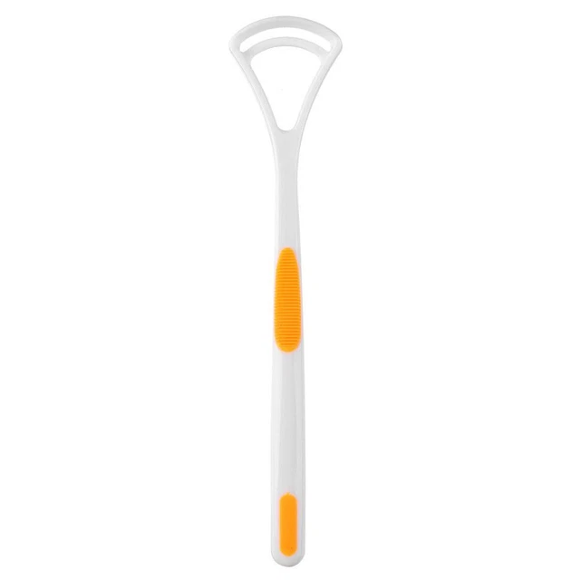 Herramientas de limpieza bucal removedor de bacterias de lengua antideslizante cuidado oral (amarillo)
