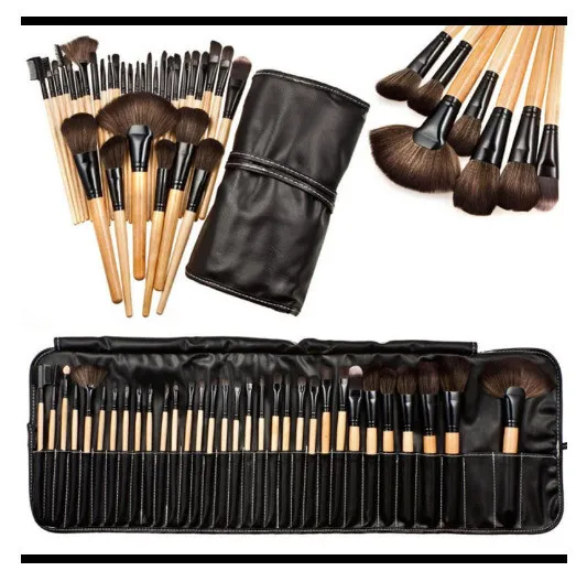 32tlg Make up Pinsel Kosmetik Pinselset Professionelle Brush Schminkpinsel Set！
