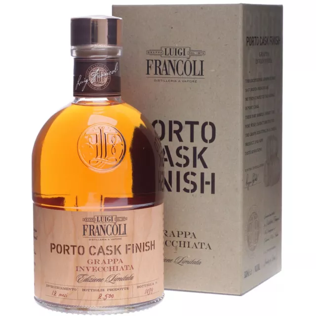 Francoli Grappa Port Cask Finish 0,5 Liter 40 % Vol.