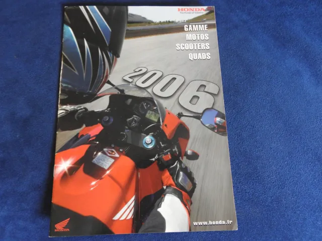 catalogue honda gamme moto scooters & quads 2006