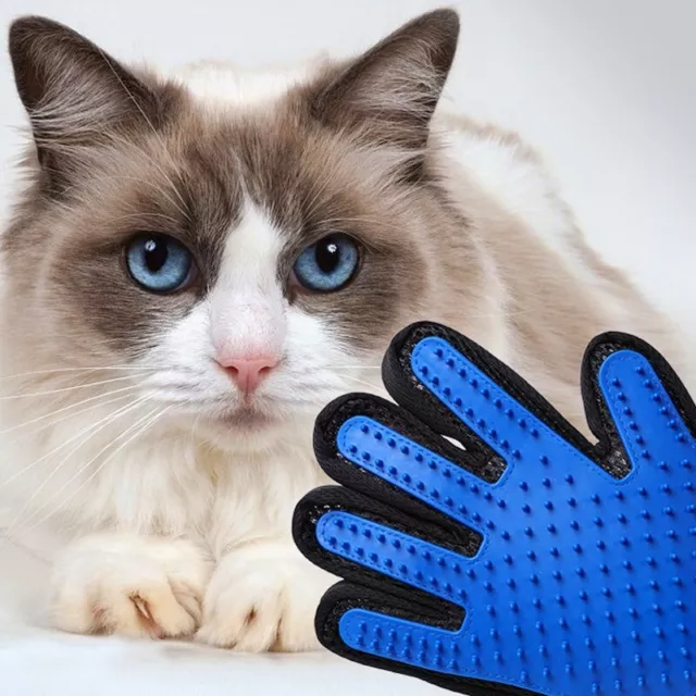Pet brush Hair remover gloves Grooming cat dog fur Deshedding comb massage pair