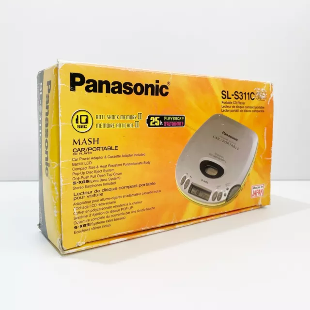 Panasonic Portable CD Player SL-311C - In Box - Tested & Working - Free Postage