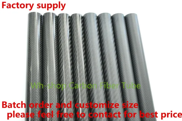 3K Carbon Fiber Tube OD21mm 22mm 23mm 24mm 25mm 26mm 27mm 28mm 29mm 30mmx 500mm 2