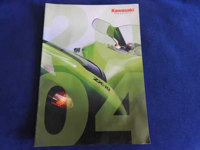 catalogue  moto kawasaki gamme  2004