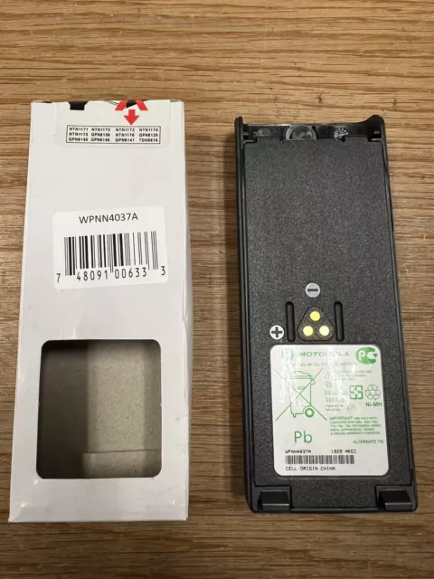 MOTOROLA HT1000 MTS2000 Battery WPNN4037A Nickel-Metal Hydride NOS