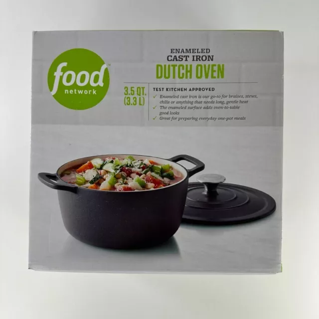 6.5 Qt Enameled Cast Iron Covered Dutch Oven - Gradated Gray - Tramontina US