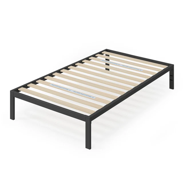 14” Black Metal Platform Bed Frame, Twin