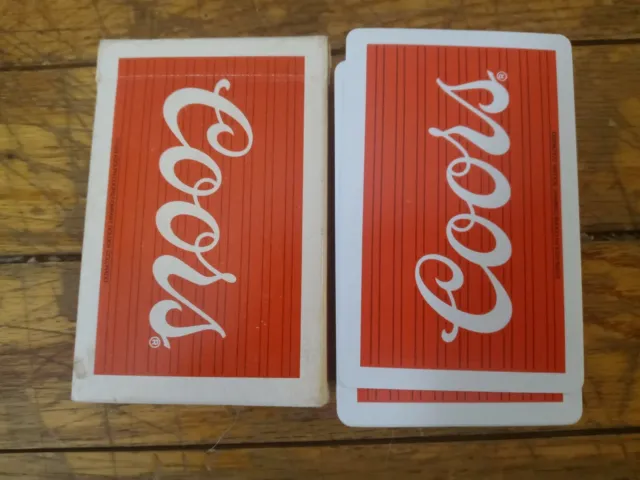 Vintage 1970's Coors Beer Deck of Playing Cards